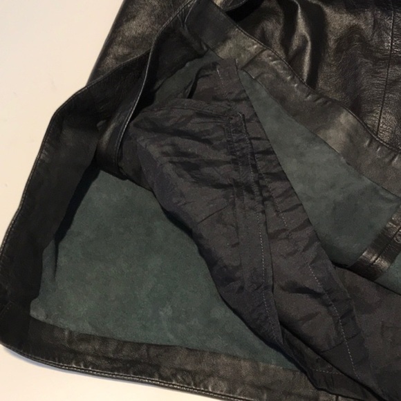 Lillie Rubin Leather Skirt Size 8 - Picture 7 of 13